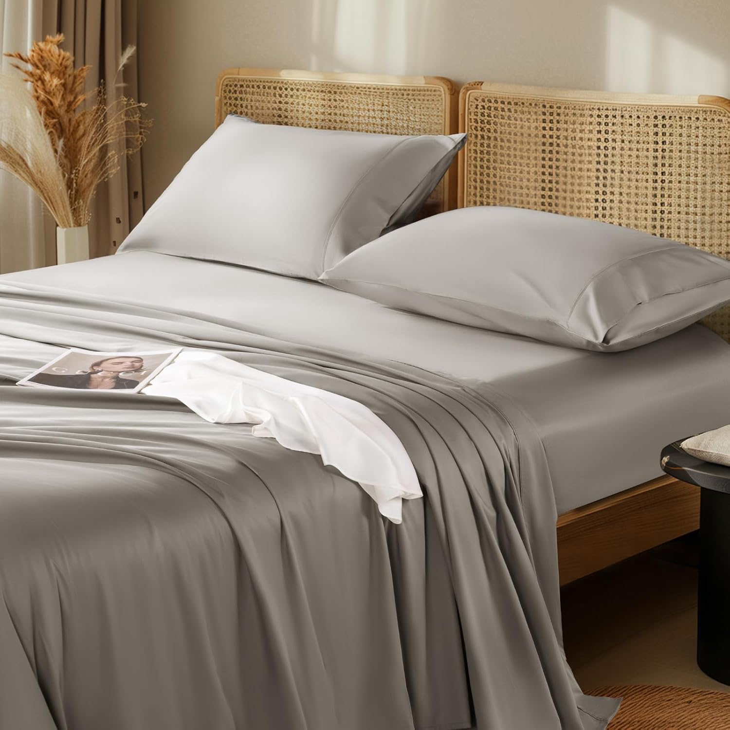 LBRO2M 1000 Thread Count Egyptian Cotton Queen Sheet Set