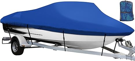 NEXCOVER Trailerable Boat Cover for 14-16 ft V-Hull & More
