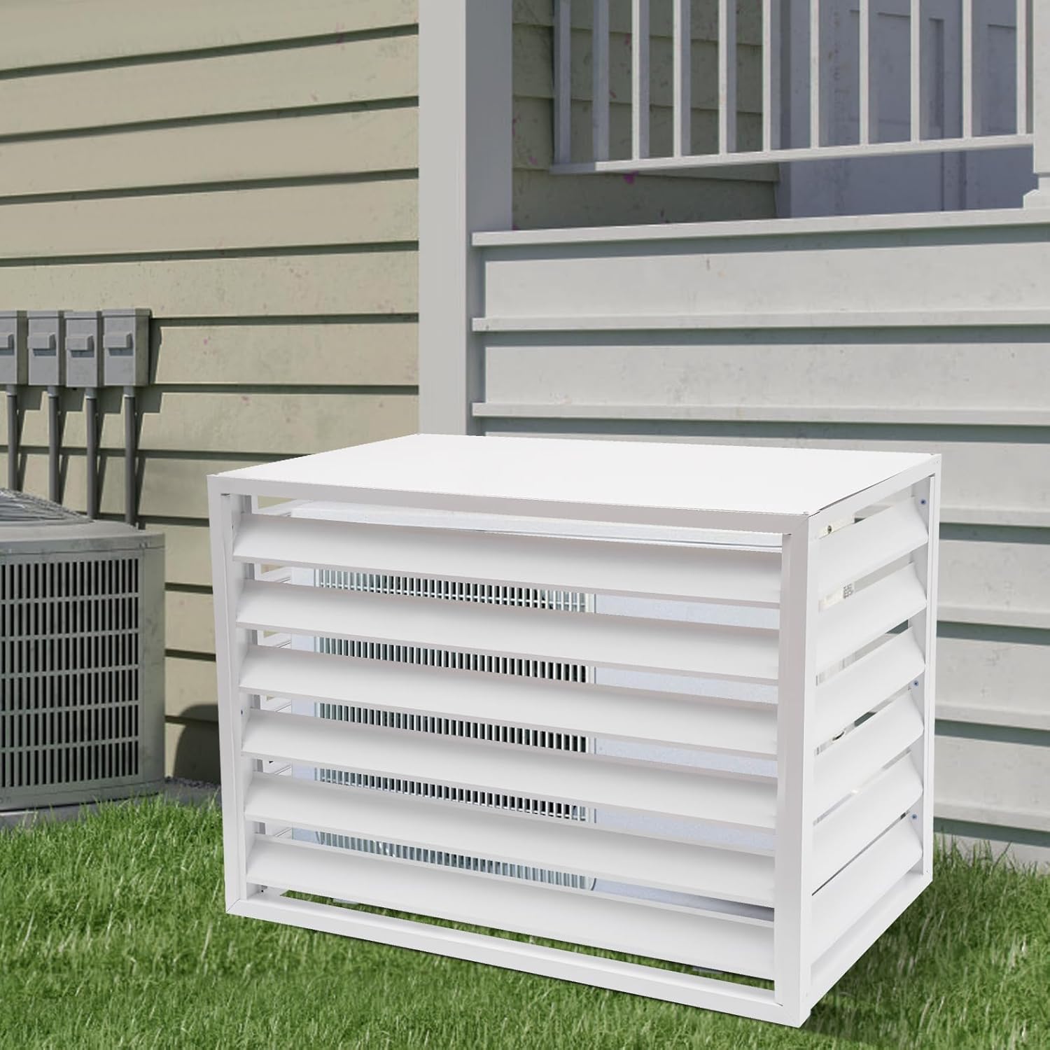Pool Equipment & A/C Unit Privacy Cover - No Dig Freestanding Fence
