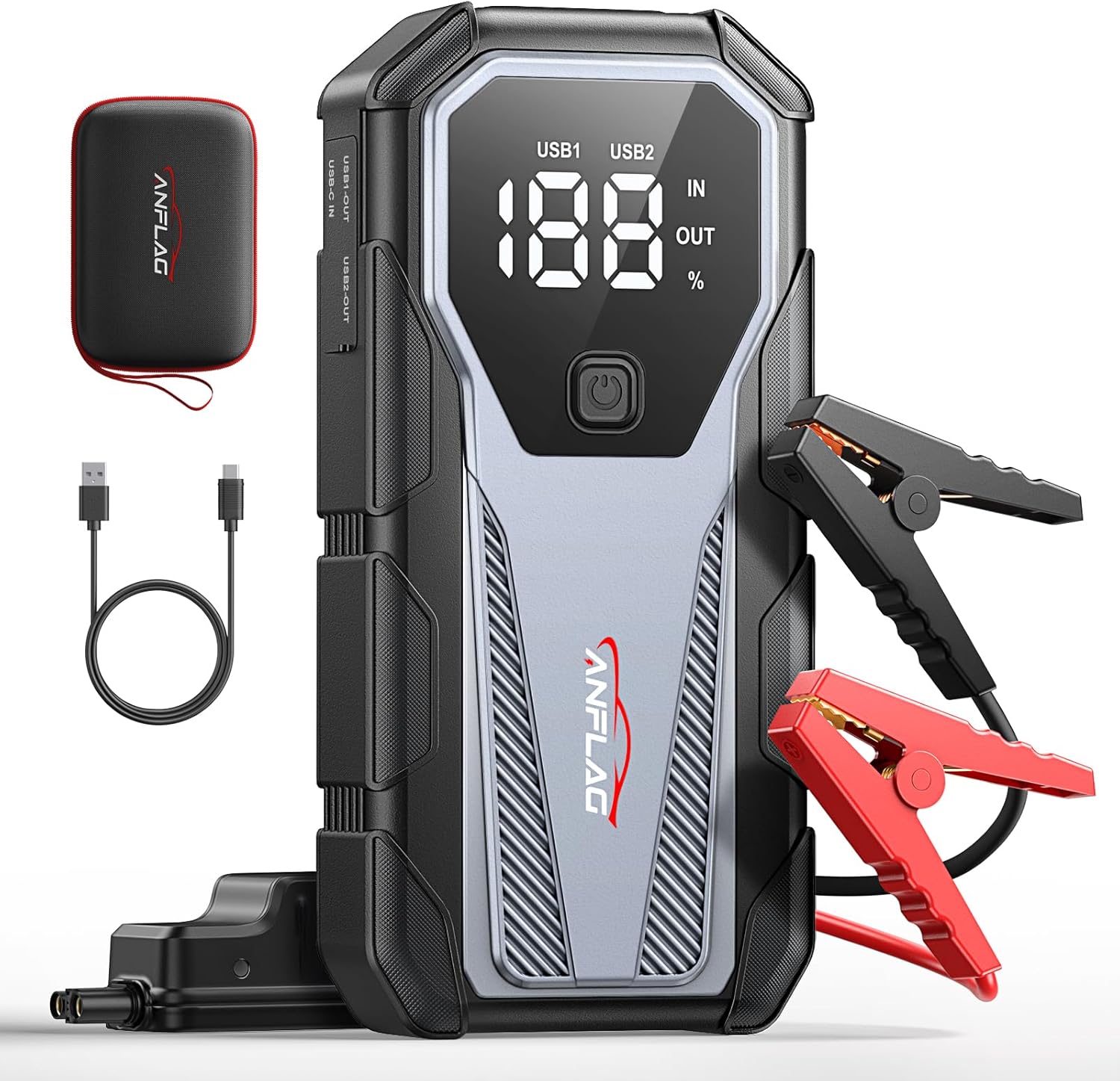 ANFLAG 4500A Jump Starter: Quick & Safe Power Boost!