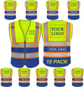 BeautyWill Custom Logo Safety Vest Class 2 High Visibility