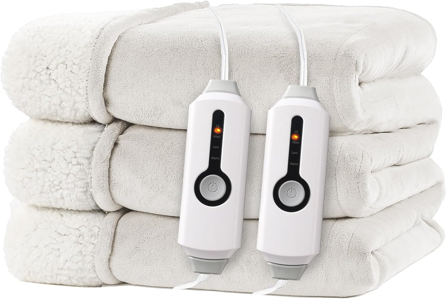 Electric Heated Blanket Queen Size with Dual-Sided Comfort