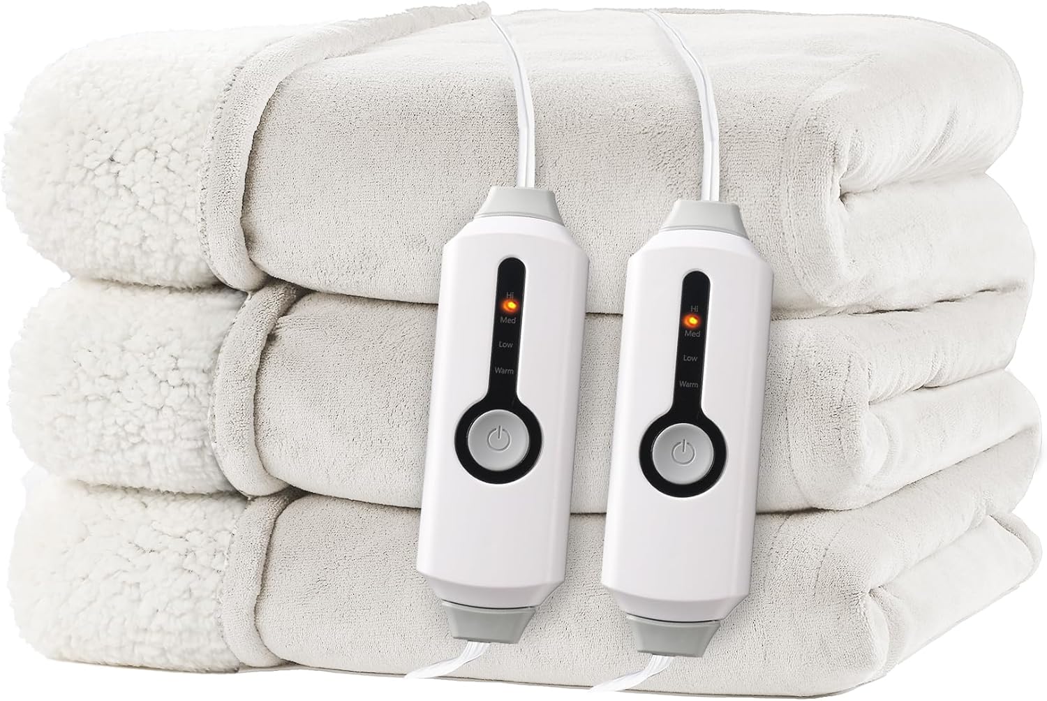 Electric Heated Blanket Queen Size with Dual-Sided Comfort