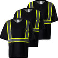 High Visibility Safety T-Shirt for Men - Class 2 Reflective Work Tee