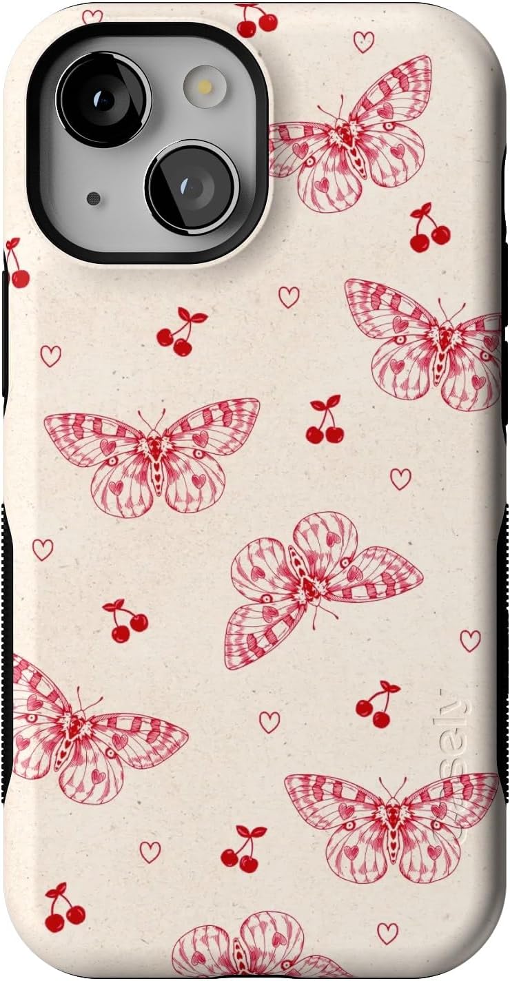 Casely iPhone 13 Mini Case with Heart Flutters Design