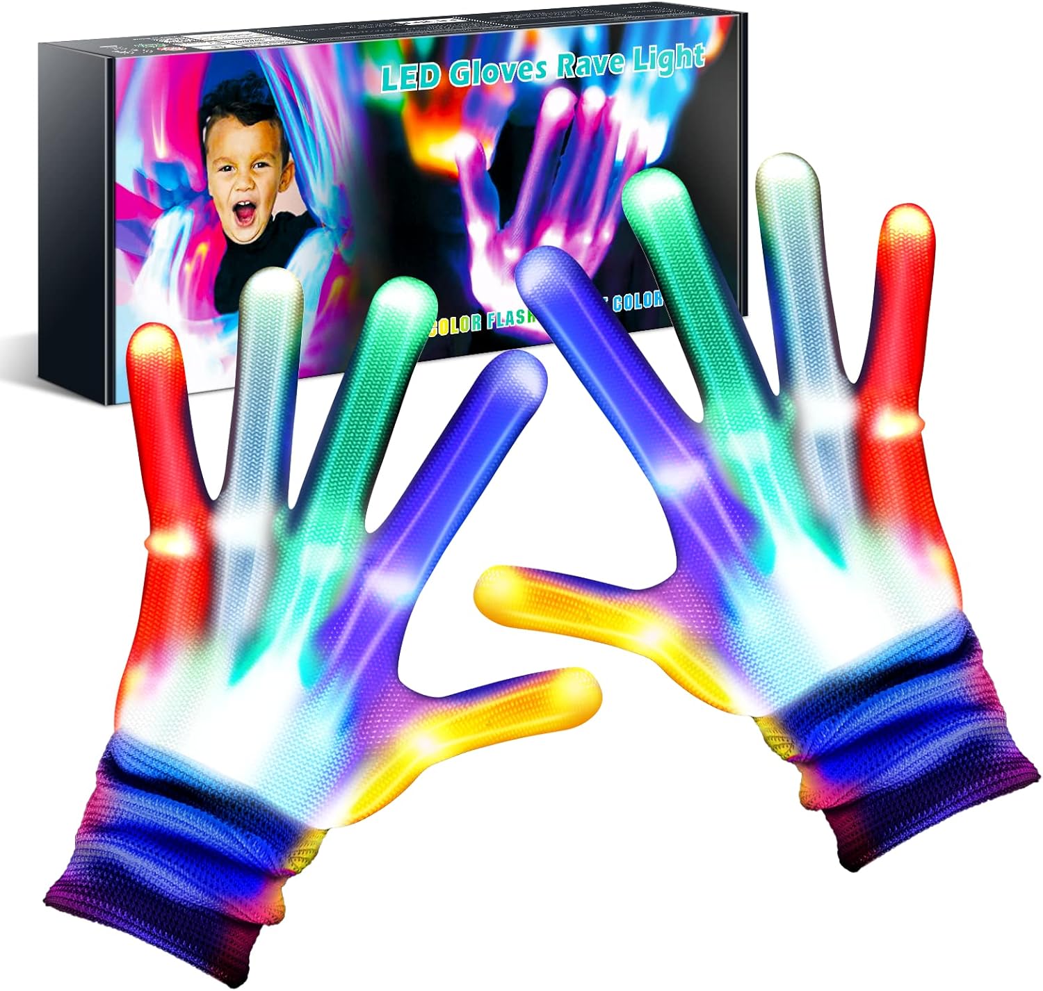 Light Up Led Gloves: Fun Ages 2-13