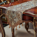 Luxury Vintage Design Table Runner 12x60in - Embroidered Jacquard
