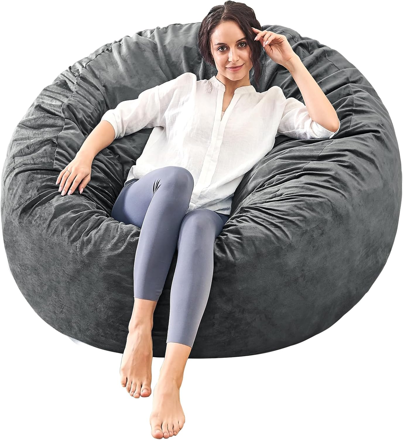Bean Bag Chairs for Adults - Soft Memory Foam Furniture