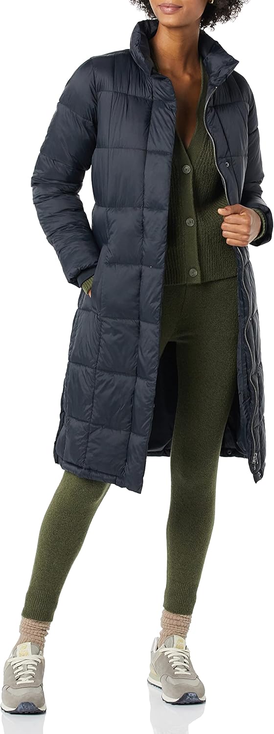 Lightweight Quilted Long Puffer Winter Coat for Women