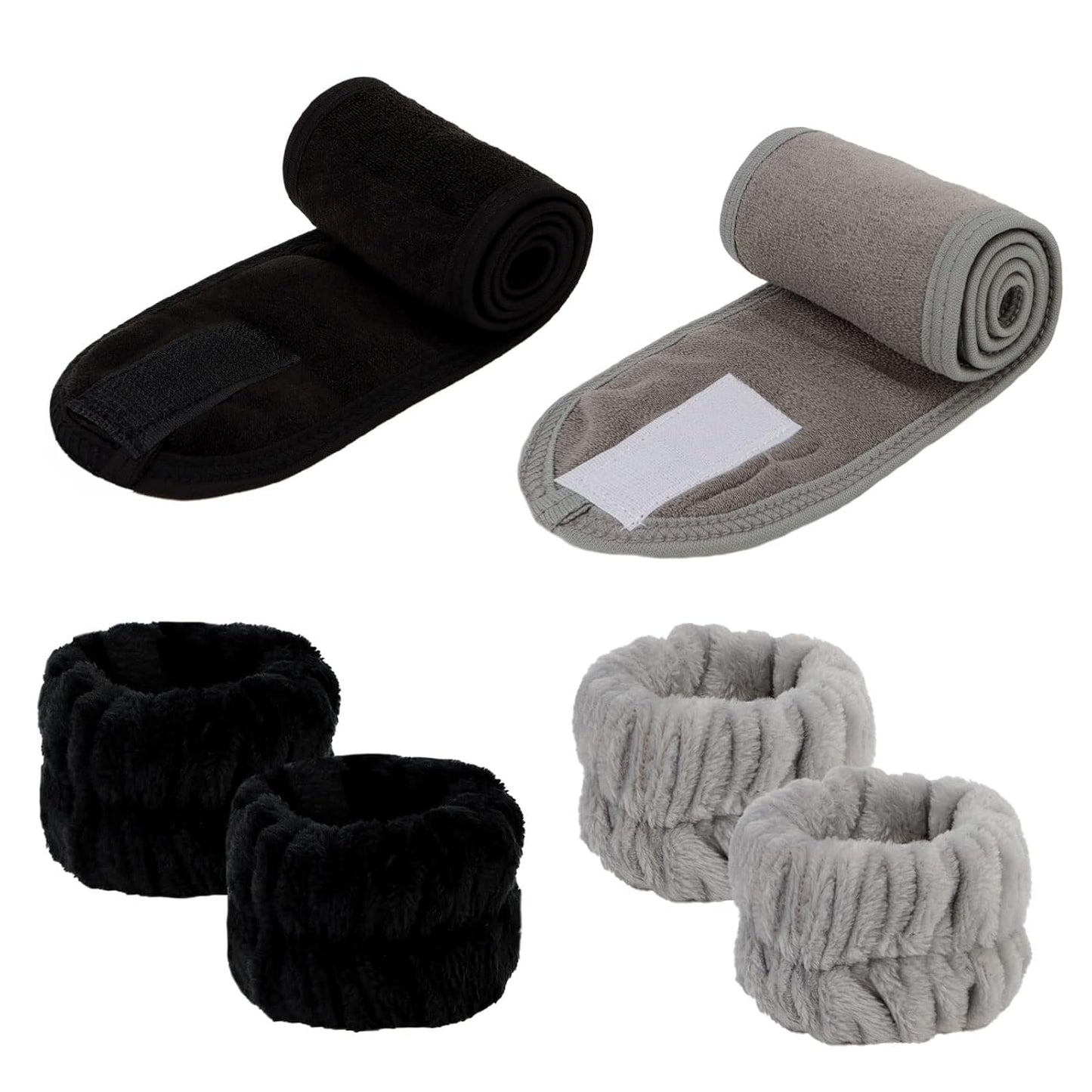 6Pc Spa Headband Set: Soft & Stylish Skincare Essential