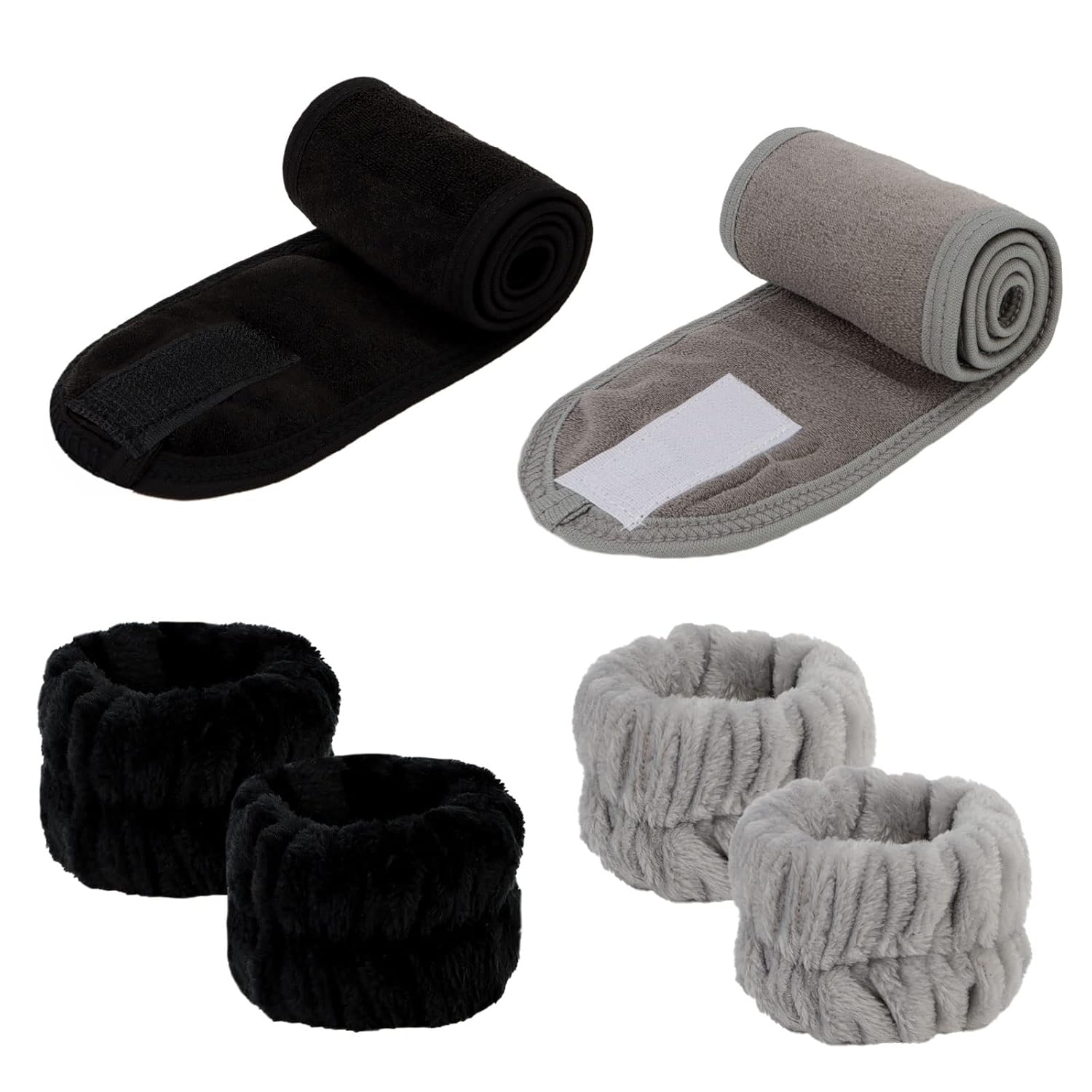 6Pc Spa Headband Set: Soft & Stylish Skincare Essential