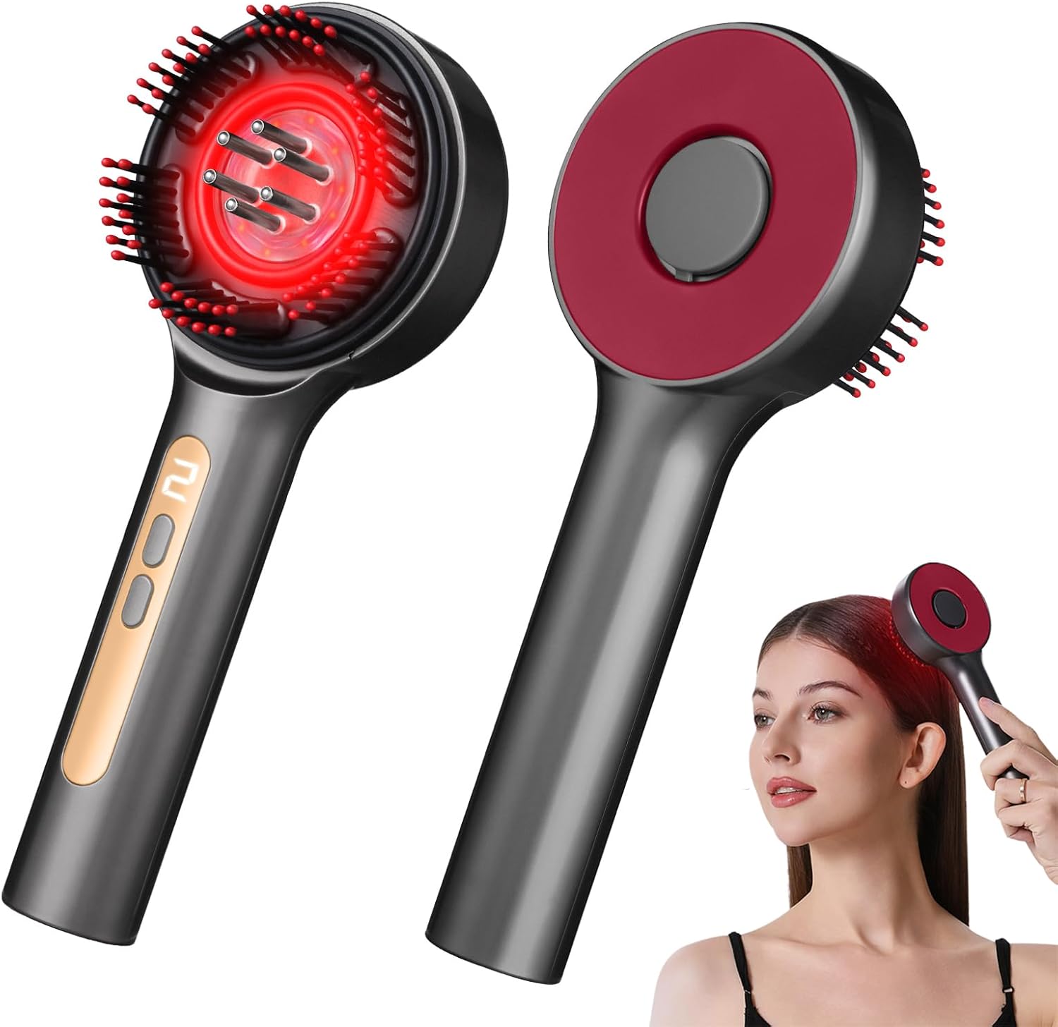 Electric Scalp Massager for Hair Growth - 3-in-1 Oil Applicator