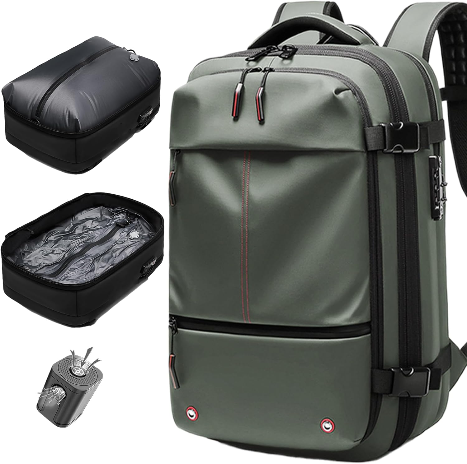 Vacuum Seal Backpack Travel 60L Expandable Air Compression System