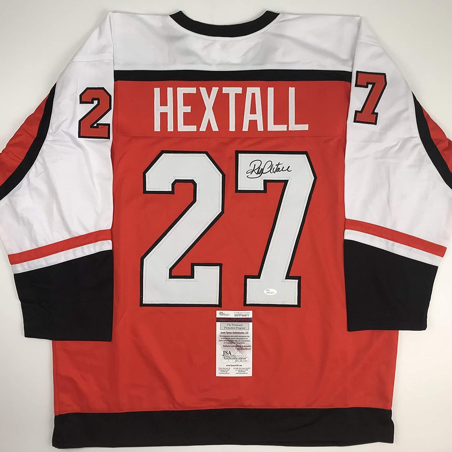 Autographed Ron Hextall Philadelphia Orange Hockey Jersey Review