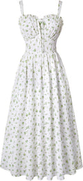 Floral Corset Dress Long Milkmaid Dress for Women by Scarlet Darkness