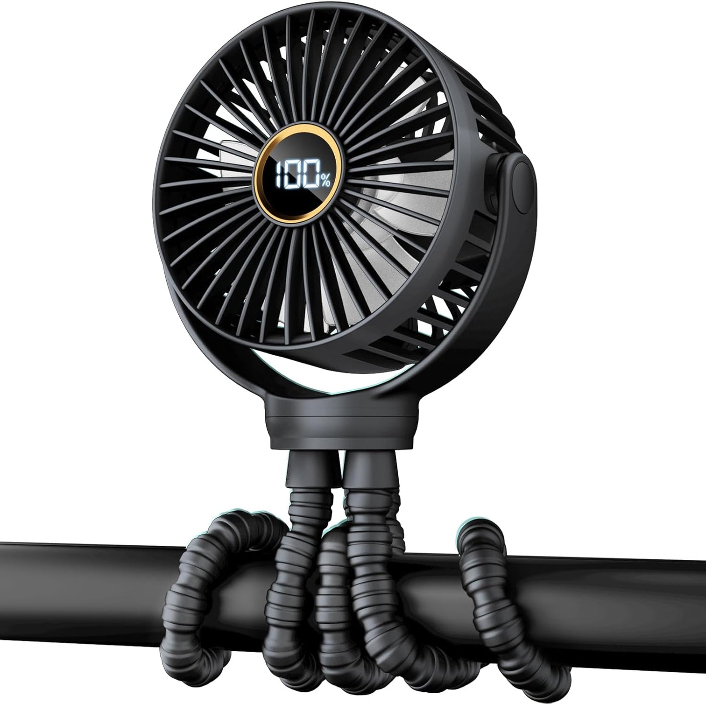 Rechargeable 360 Rotation Fan for On-the-Go Coolness