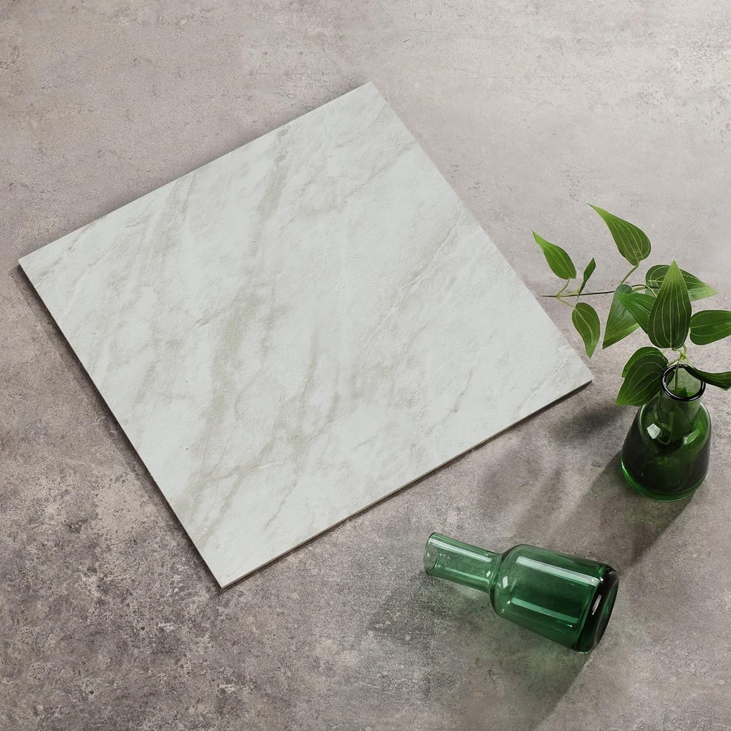 40 Pack Marble Peel and Stick Floor Tiles for Elegant Spaces