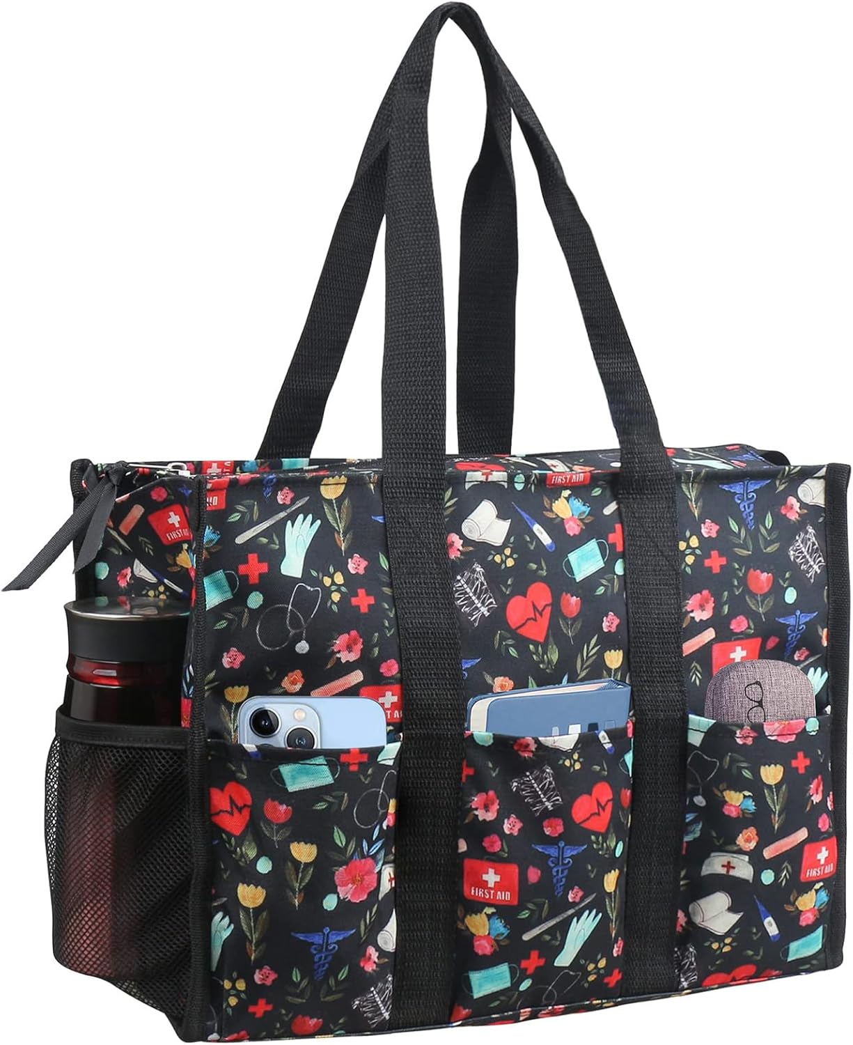 ABAMERICA Nurse Bags for Work: Waterproof Clinical Tote with Pockets