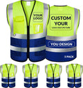 Custom Safety Vest Class 2 High Visibility Reflective Vest Vests