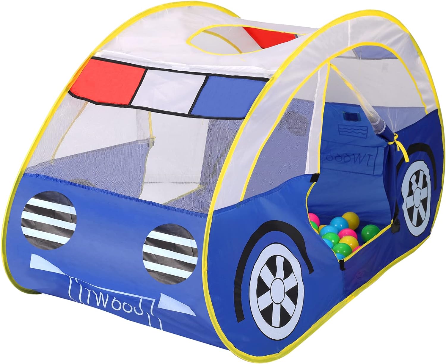Quick-Setup Police Car Play Tent for Kids