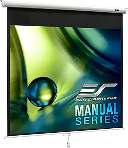 Elite Screens Manual Series 71-Inch Pull Down Projector Screen