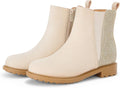 Coutgo Girls Glitter Ankle Boots Side Zipper - Comfortable Dress
