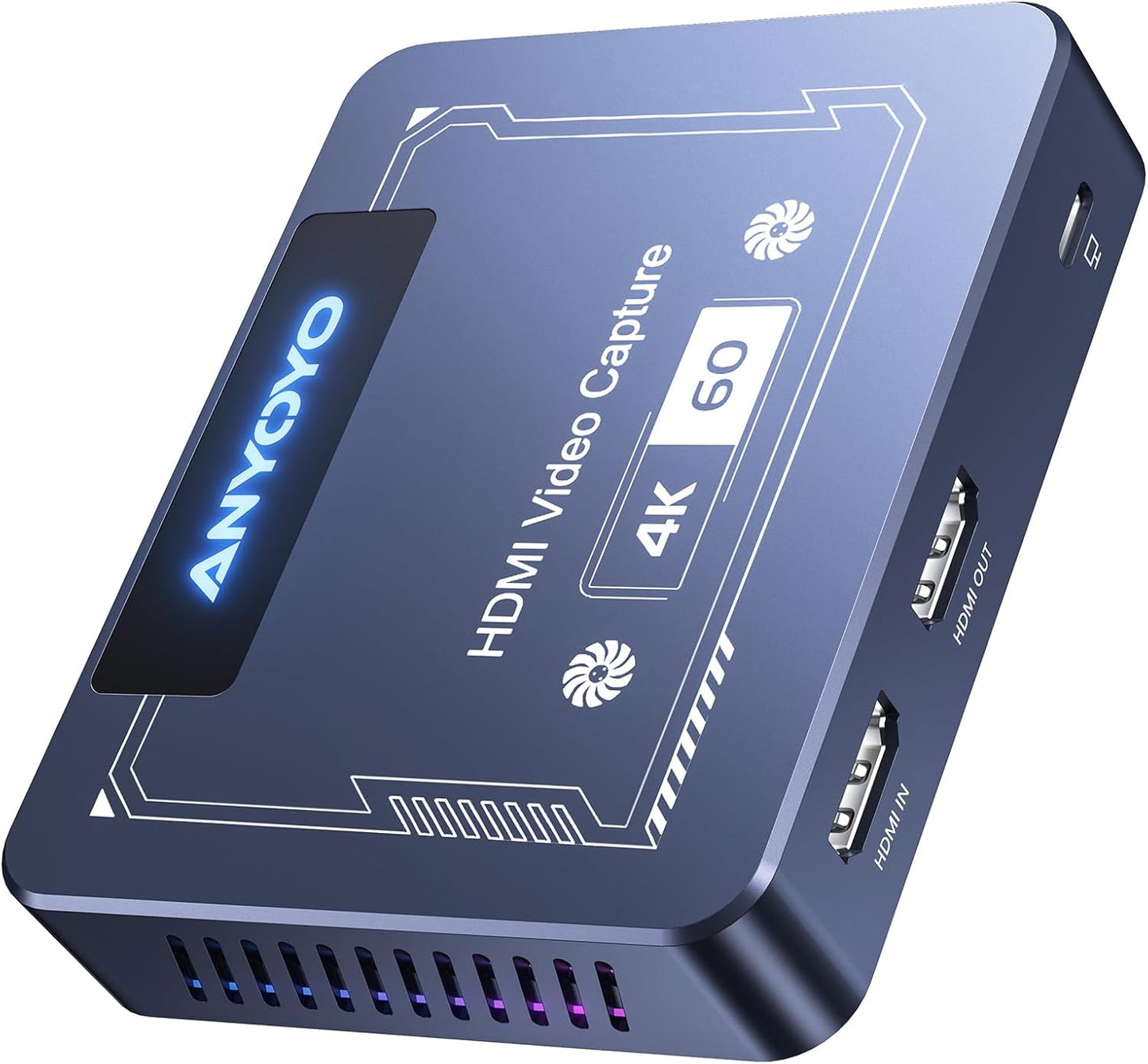 ANYOYO HDMI Capture Card for 4K 60FPS Streaming and Recording
