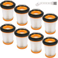 8 Pack WV201 Vacuum Filters Replacement for Shark Wandvac - Value Pack