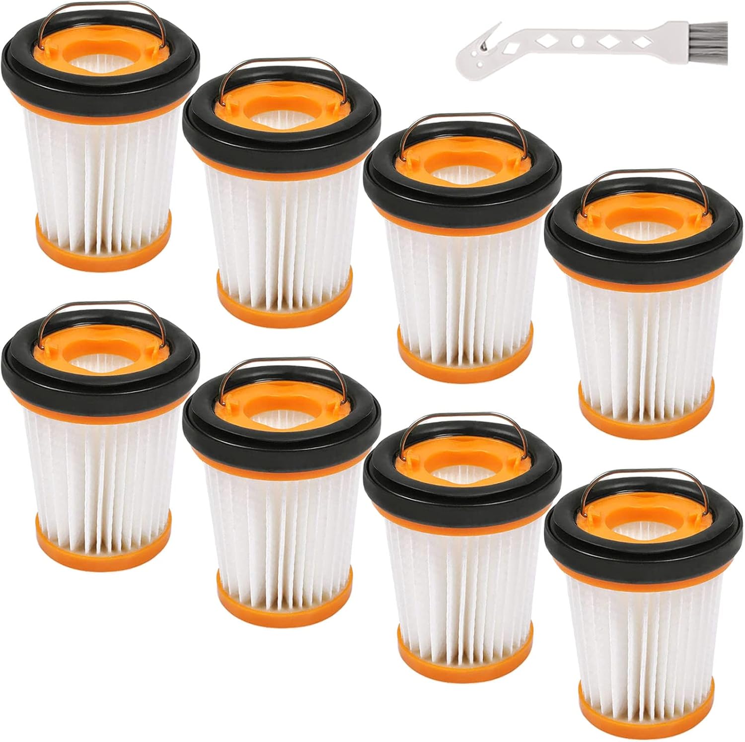 8-Pack Shark WV201 Filter Replacements: Improved Suction
