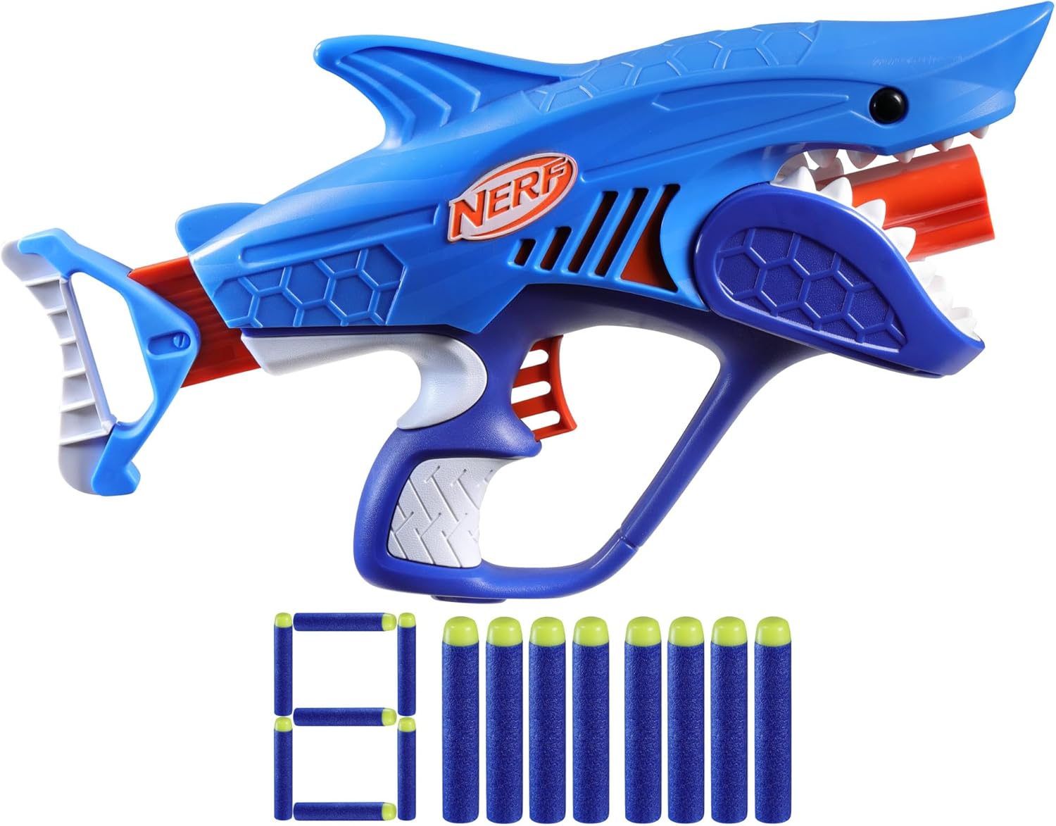 NERF Junior Wild Sharkfire Blaster - Easy Play Fun!