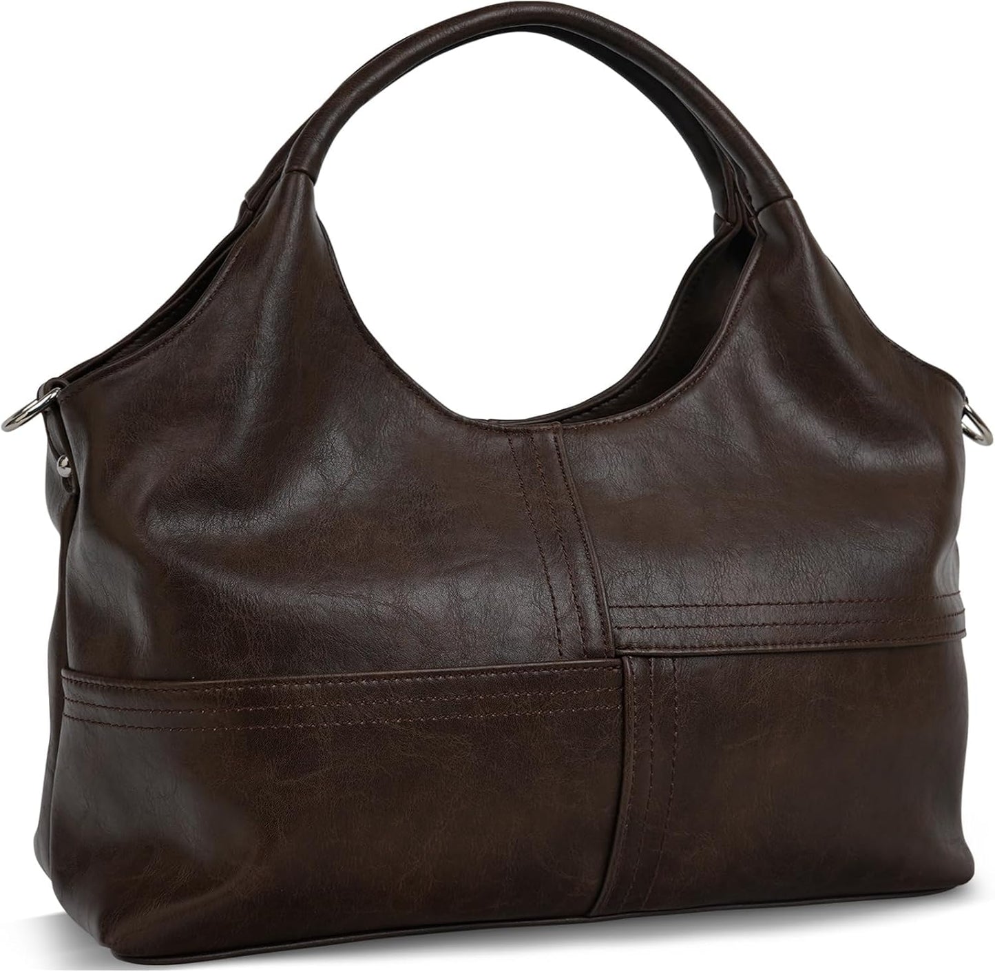 KOGTLA Vegan Leather Purses for Women with Detachable Strap