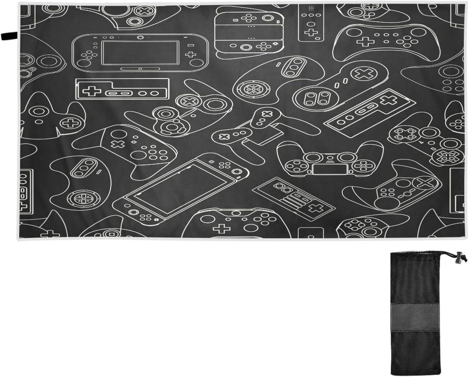 Gamepad Beach Towel - Sandproof & Fast Drying - 31x71 - Ultimate Summer Fun!