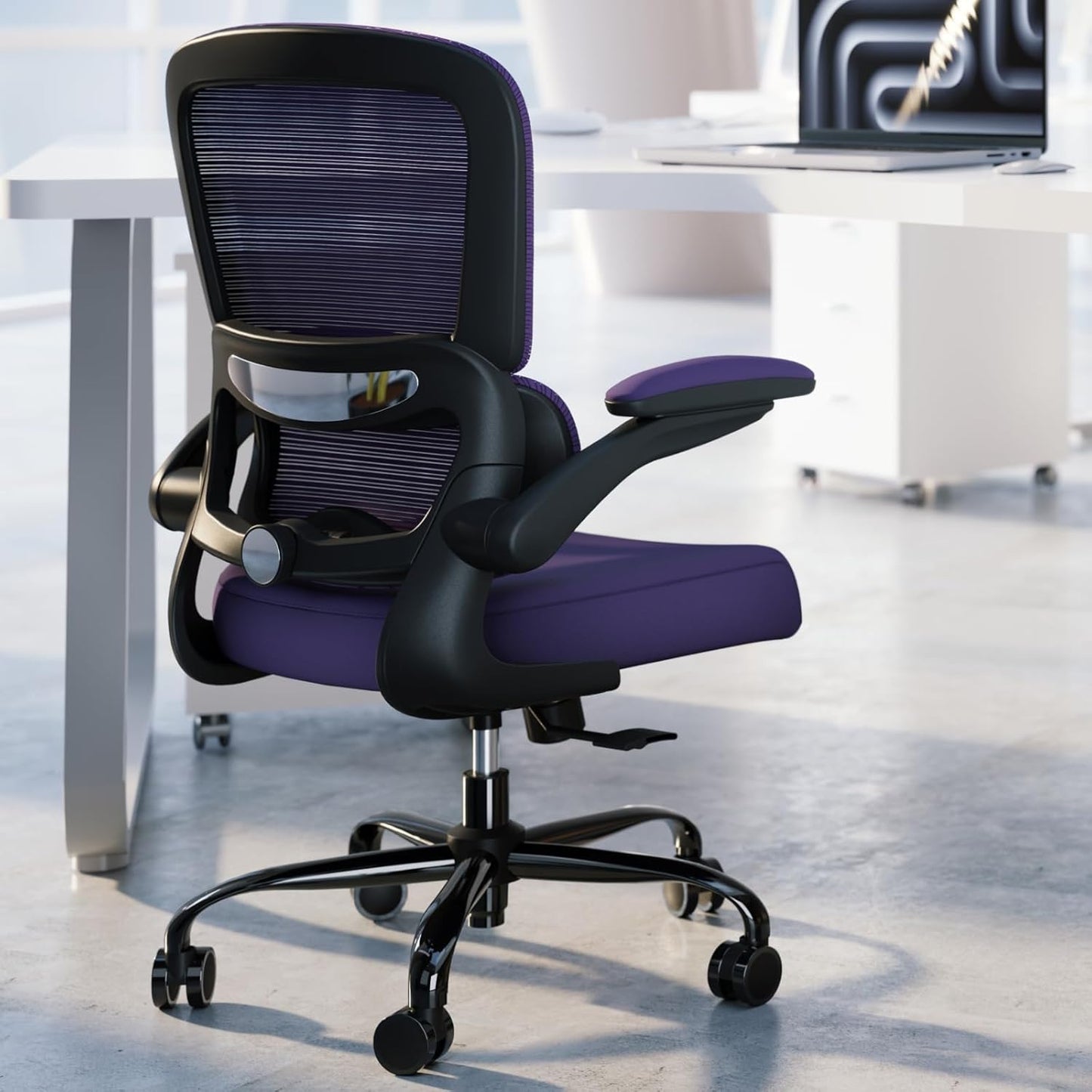 Ergonomic Desk Chair with Adjustable Lumbar Support for Comfort
