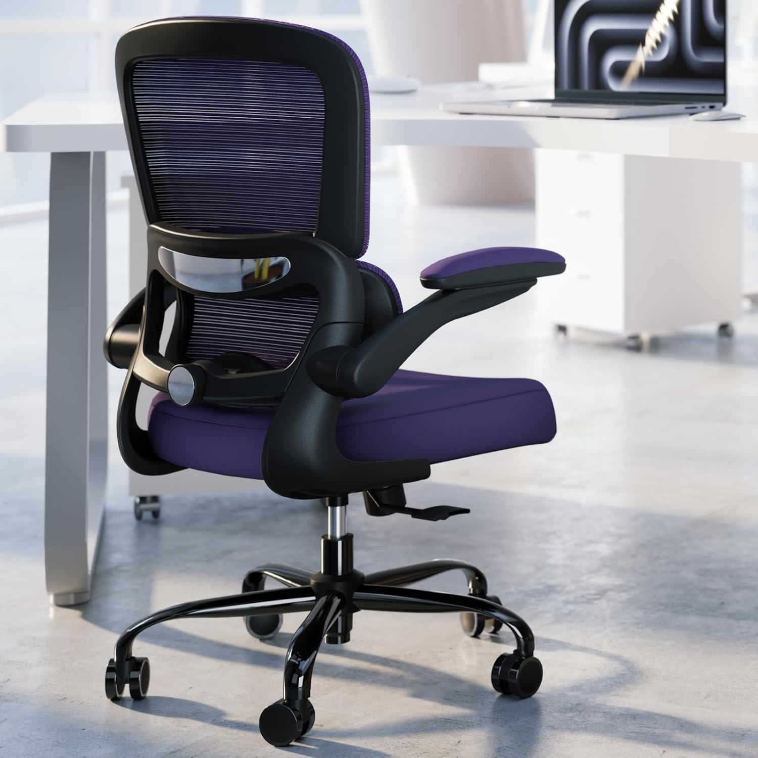 Ergonomic Desk Chair with Adjustable Lumbar Support for Comfort