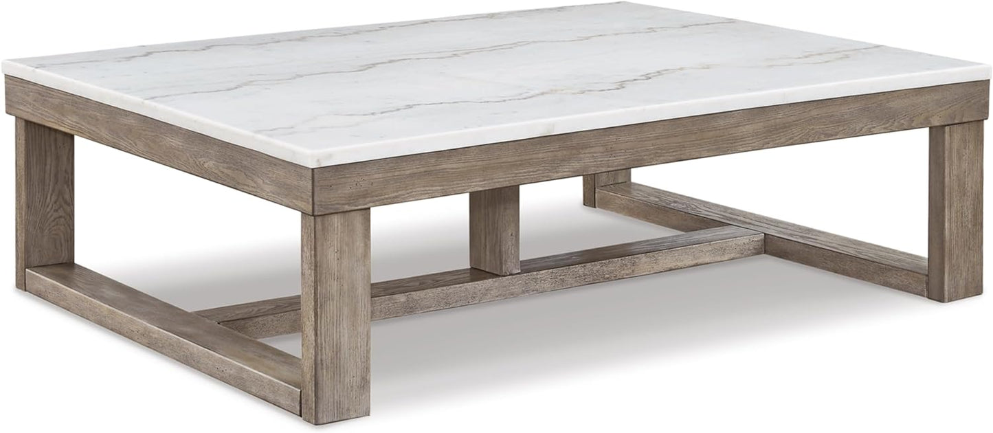 Signature Design by Ashley Marble Coffee Table - Elegant & Chic