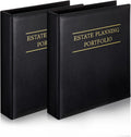 Estate Planning Portfolio Binder PU Leather 3 Ring Organizers