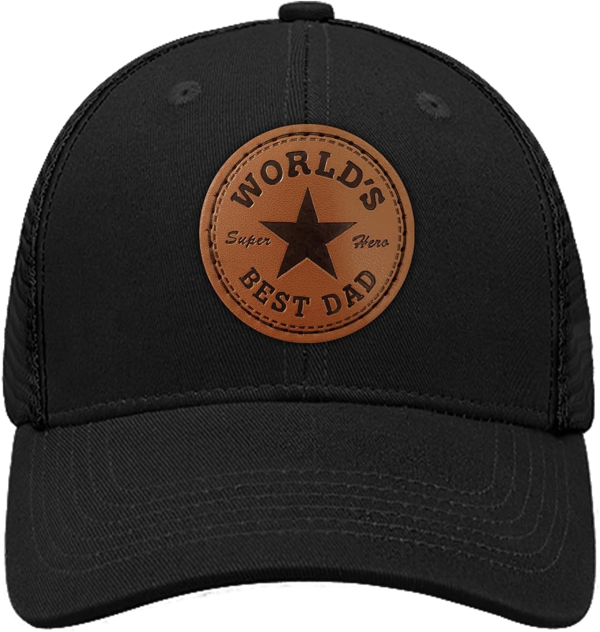 World's Best Dad Black Trucker Hat - Perfect Gift!