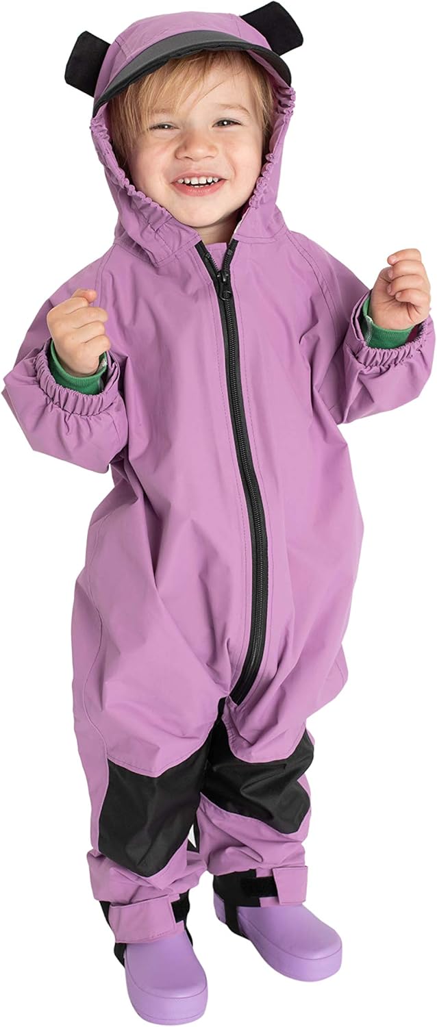 Kids Toddler Rain Suit - Waterproof Coverall for Outdoor Fun