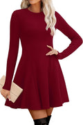 Sweater Dress for Women Long Sleeve Ribbed Knit - Cozy Fall Staple