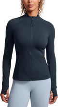 CRZ YOGA Butterluxe Hip Length Jacket for Women - Slim Fit Comfort