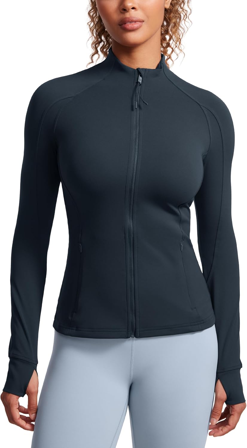 CRZ YOGA Butterluxe Hip Length Jackets for Women - Soft Comfort