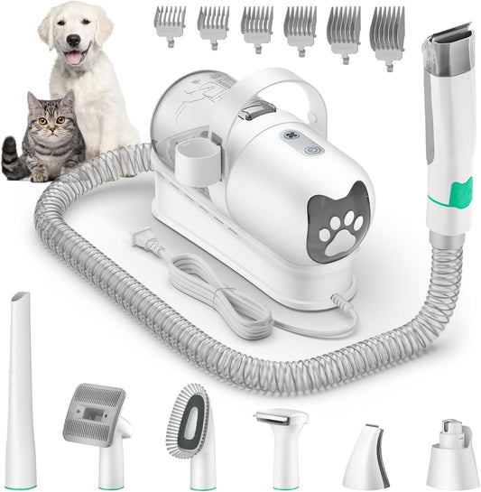 Pet Grooming Vacuum Set - Low Noise, 3-Speed Suction