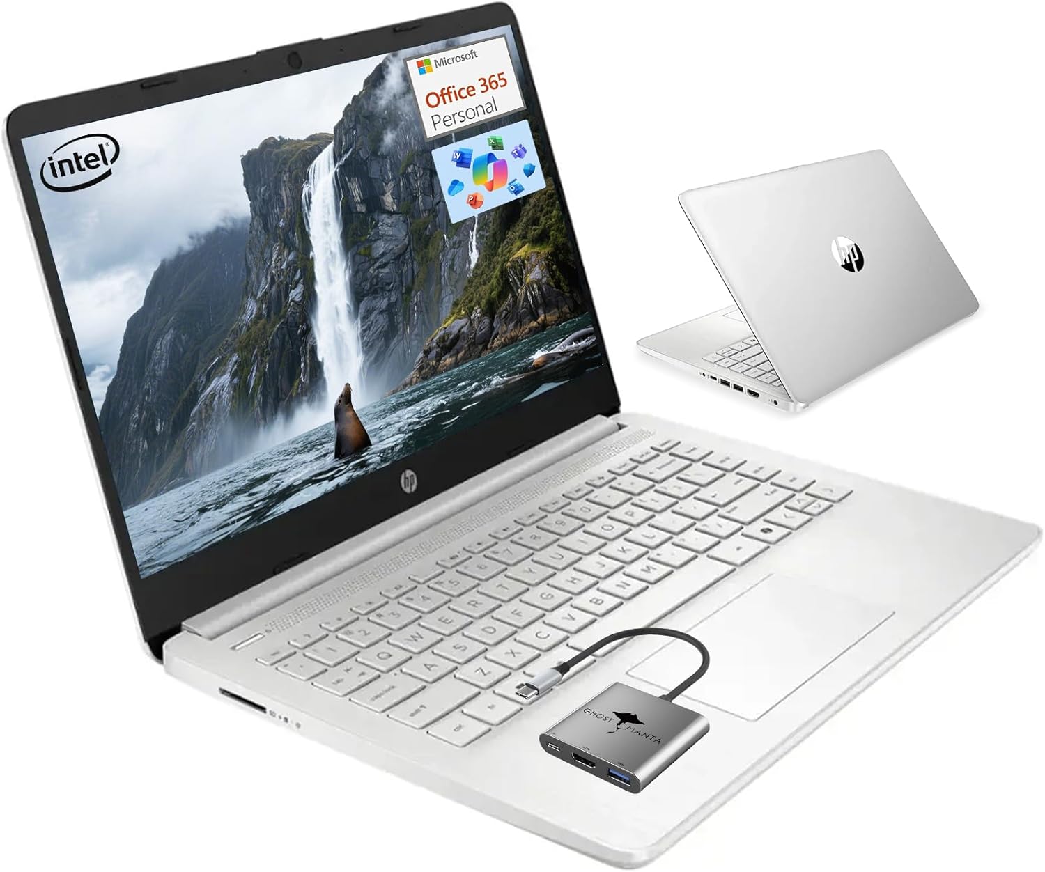 HP 14 Student Laptop with Quad-Core Processor and Office 365