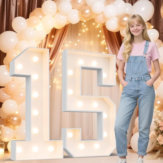 Light Up Your Party with 4FT Marquee Number 15 for Events