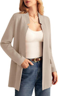 GRACE KARIN Women's Long Sleeve Knit Cardigan Blazer - Chic Layer