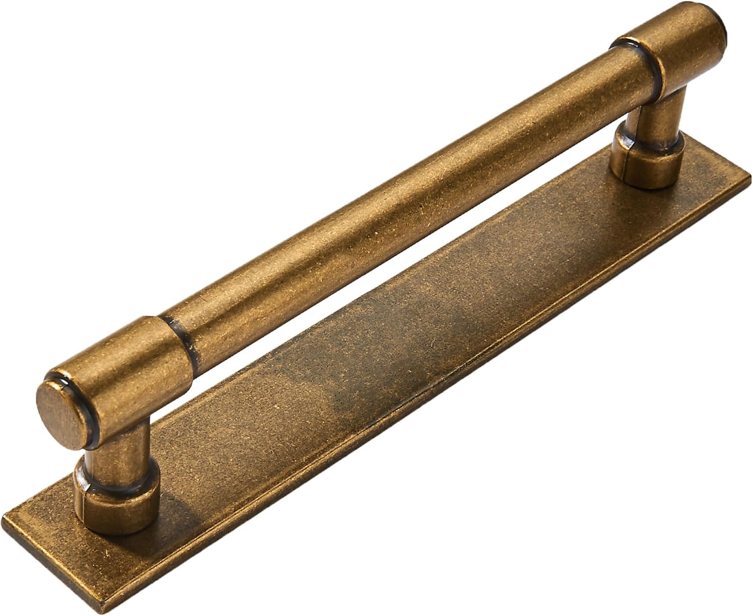 Antique Brass Cabinet Pulls with Backplate for Vintage Style