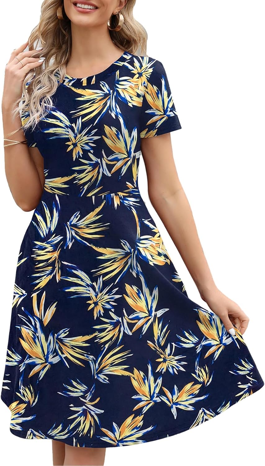 Women's Elegant Knee Length Dresses for Vintage 50s Style