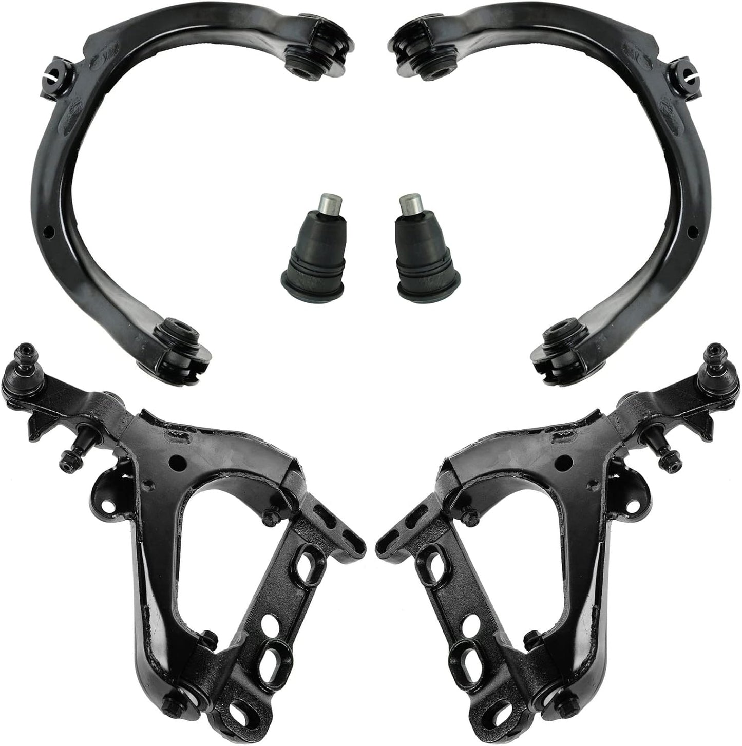 TRQ Front Upper & Lower Control Arm Set for Chevrolet Trailblazer