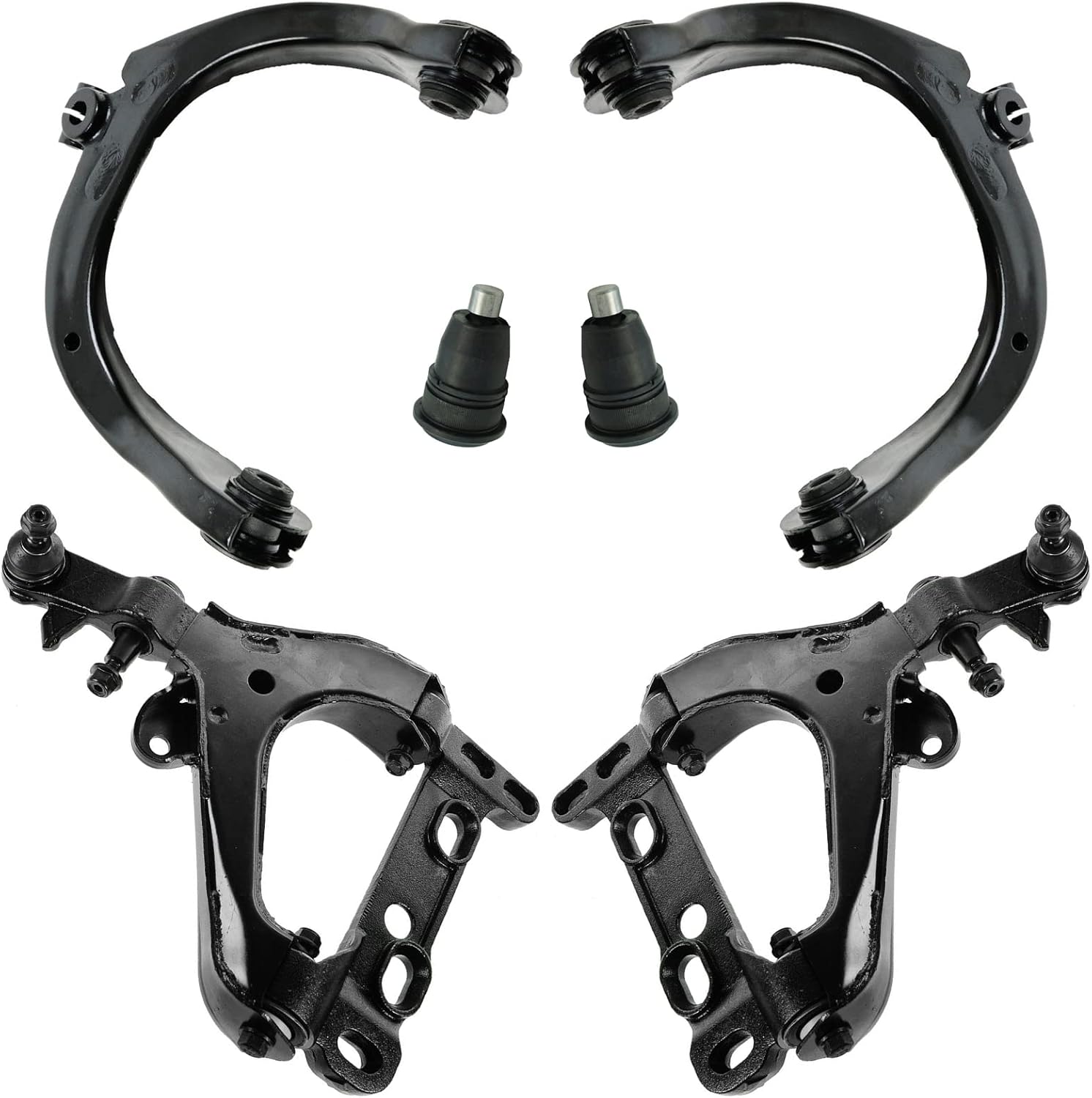 TRQ Front Upper & Lower Control Arm Set for Chevrolet Trailblazer