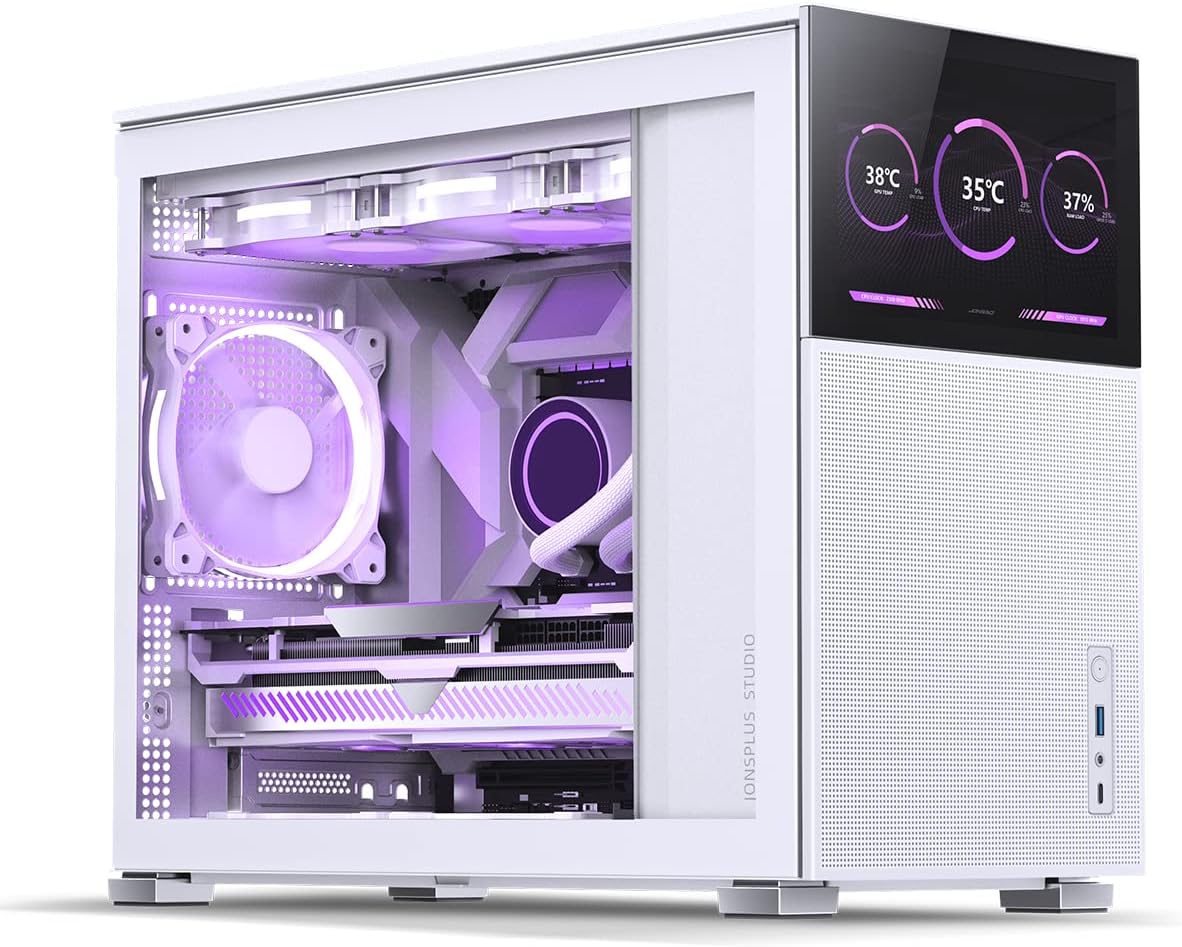 JONSBO D31 MESH SC White Micro Computer Case for Gaming Builds